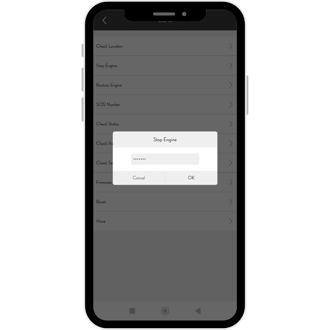 ITRACK GPS tracking application remote immobilization